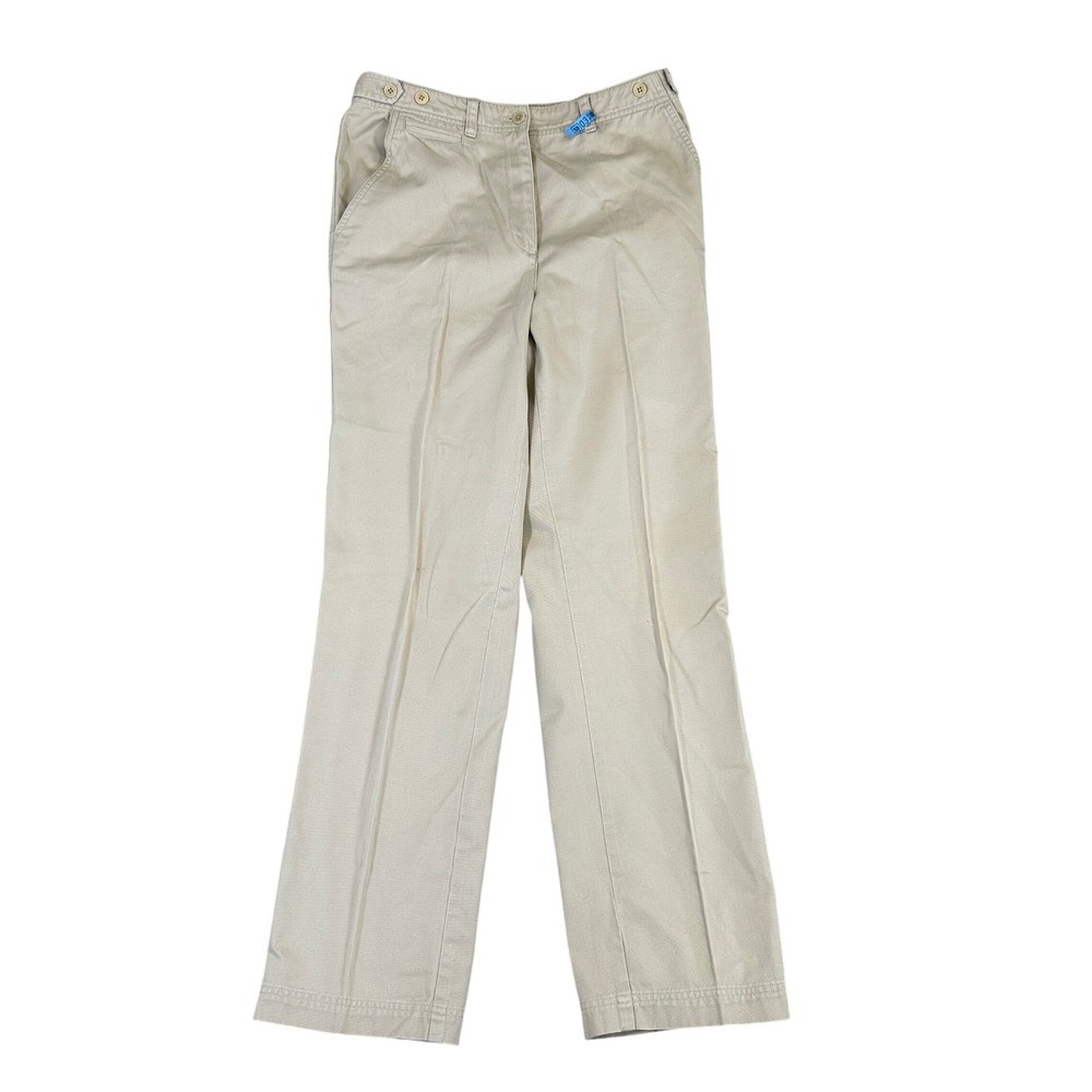 Lauren Ralph Lauren Khaki Chinos Straight Leg Cotton Pants Beige Size 8